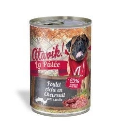 Pâtée pour chien ATAVIK - Poulet riche en Chevreuil avec carottes