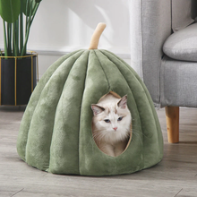 Charger l&#39;image dans la galerie, Dome pour chat en forme de citrouille
