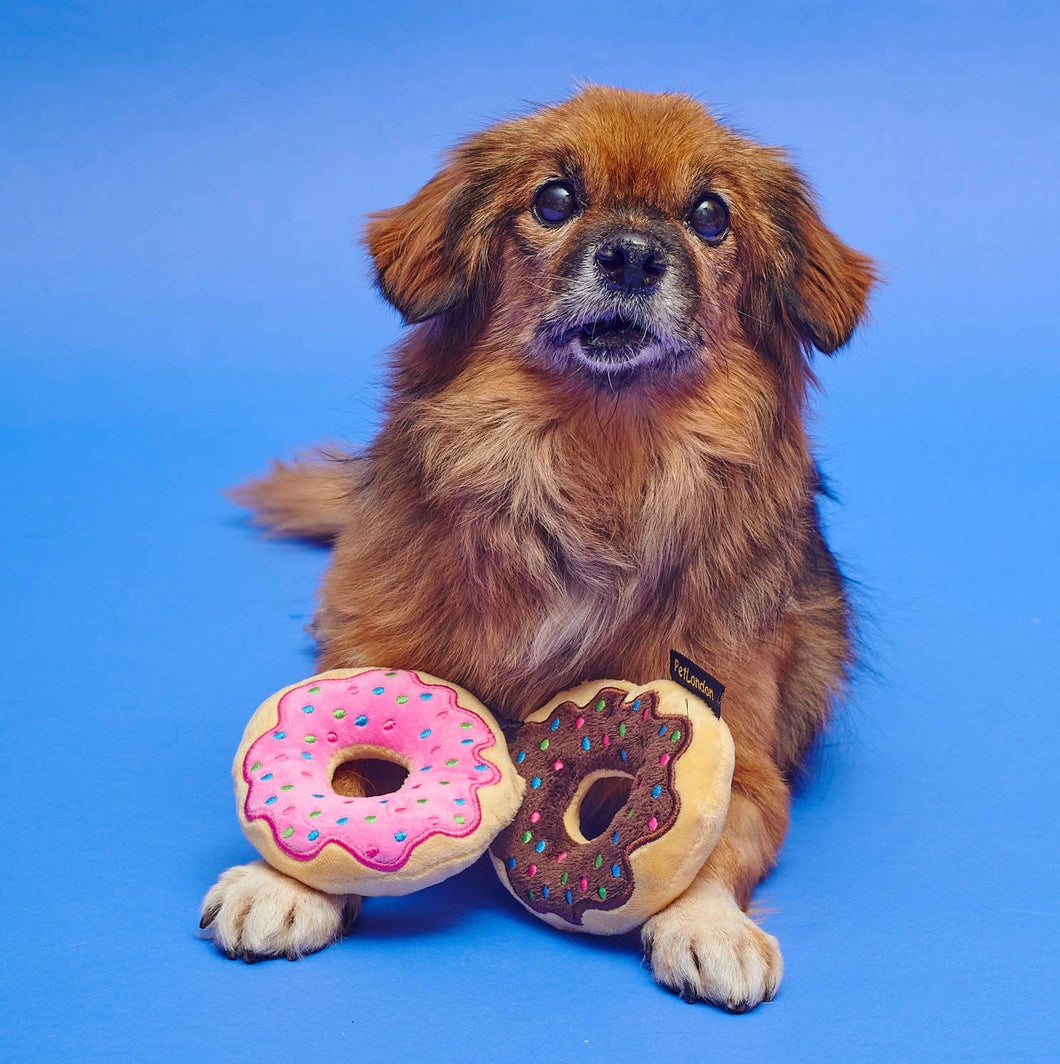 Dog Donuts - Ensemble de 2 jouets en peluche pour chiens