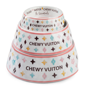 Gamelle  pour chien  CHEWY VUITON - Plu'to Chic 