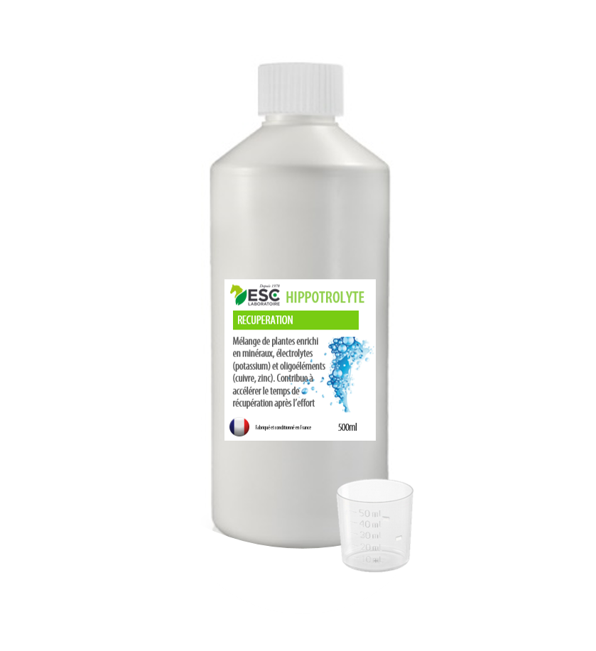 HIPPOTROLYTE – Réhydratation cheval – Complément liquide source d’electrolytes