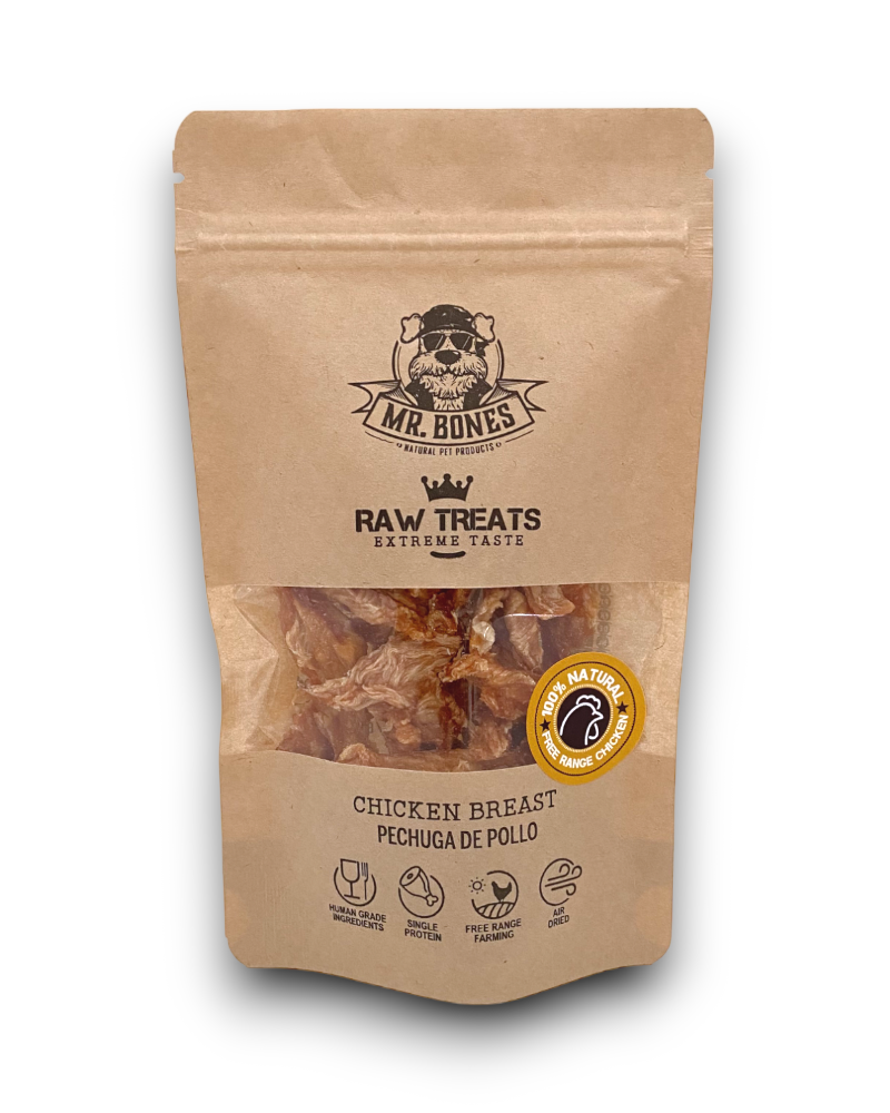Poitrine de poulet Raw Treats - Snack naturel pour chiens et chats